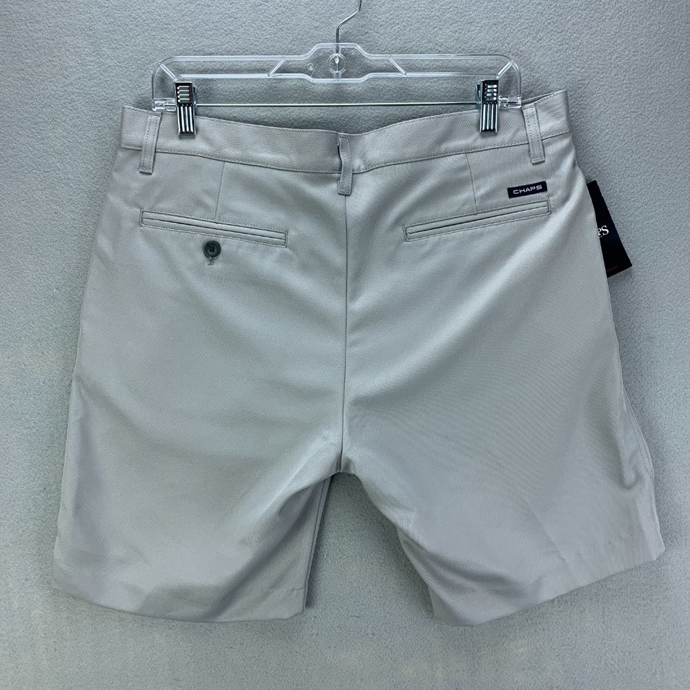 **SOLD**Chaps Ralph Lauren Mens Golf Shorts 34 Flat Front Gray Moisture Wicking - Picture 3 of 9